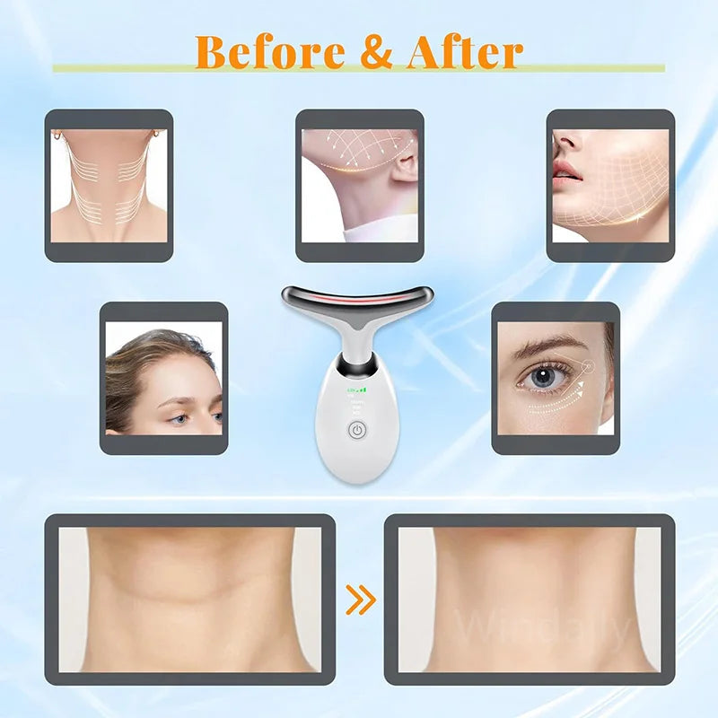 LED Facial Massager & Skin Care Tool - 7 Color Light Therapy