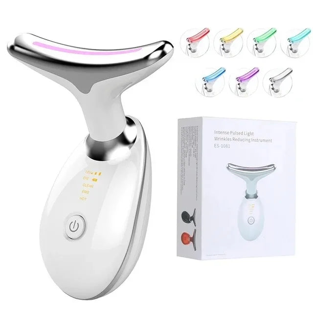 LED Facial Massager & Skin Care Tool - 7 Color Light Therapy