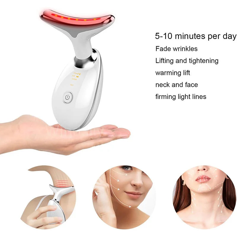 LED Facial Massager & Skin Care Tool - 7 Color Light Therapy