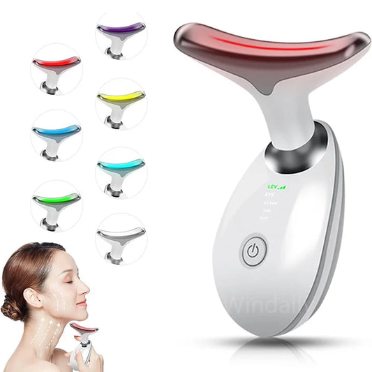LED Facial Massager & Skin Care Tool - 7 Color Light Therapy